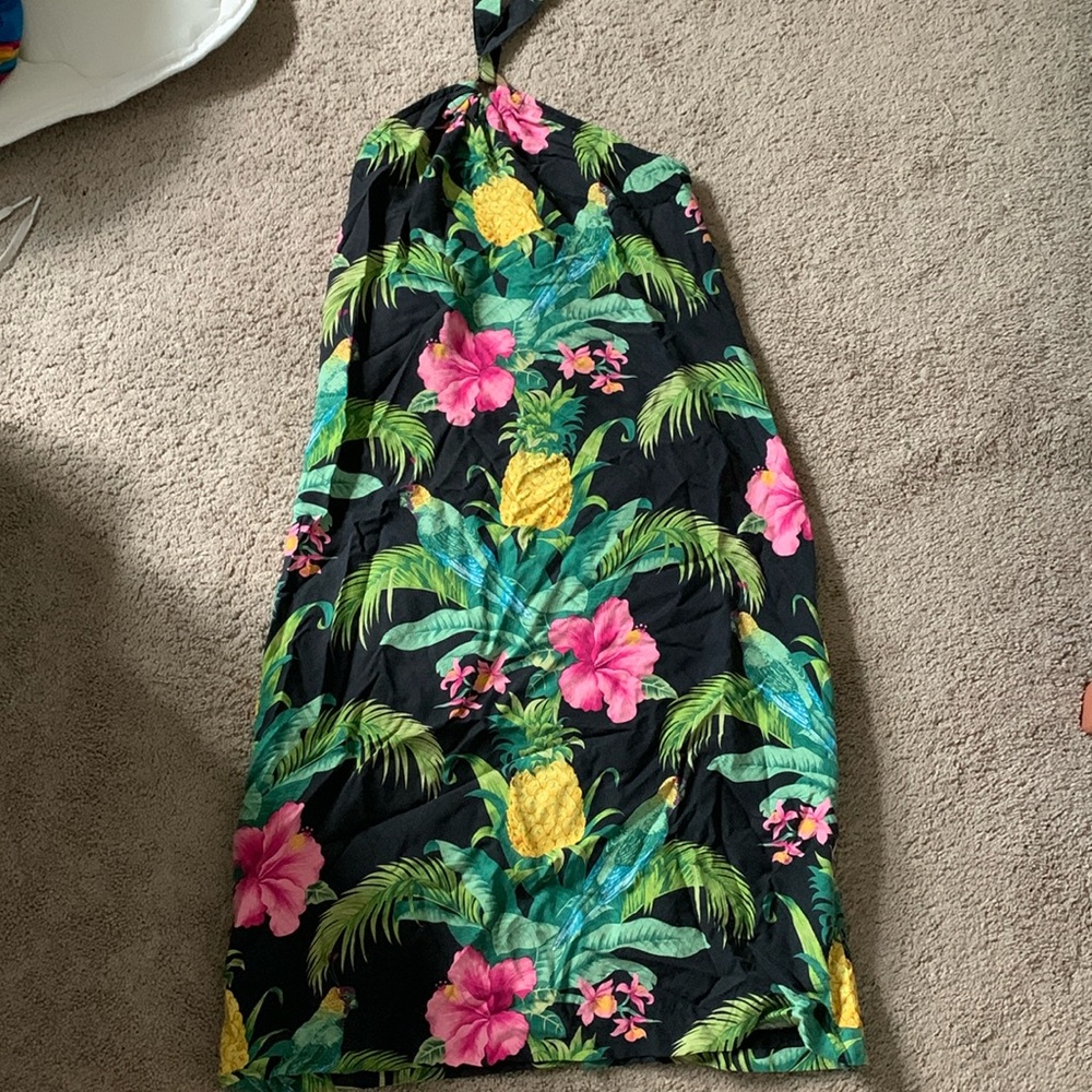Tommy Bahama silk halter dress